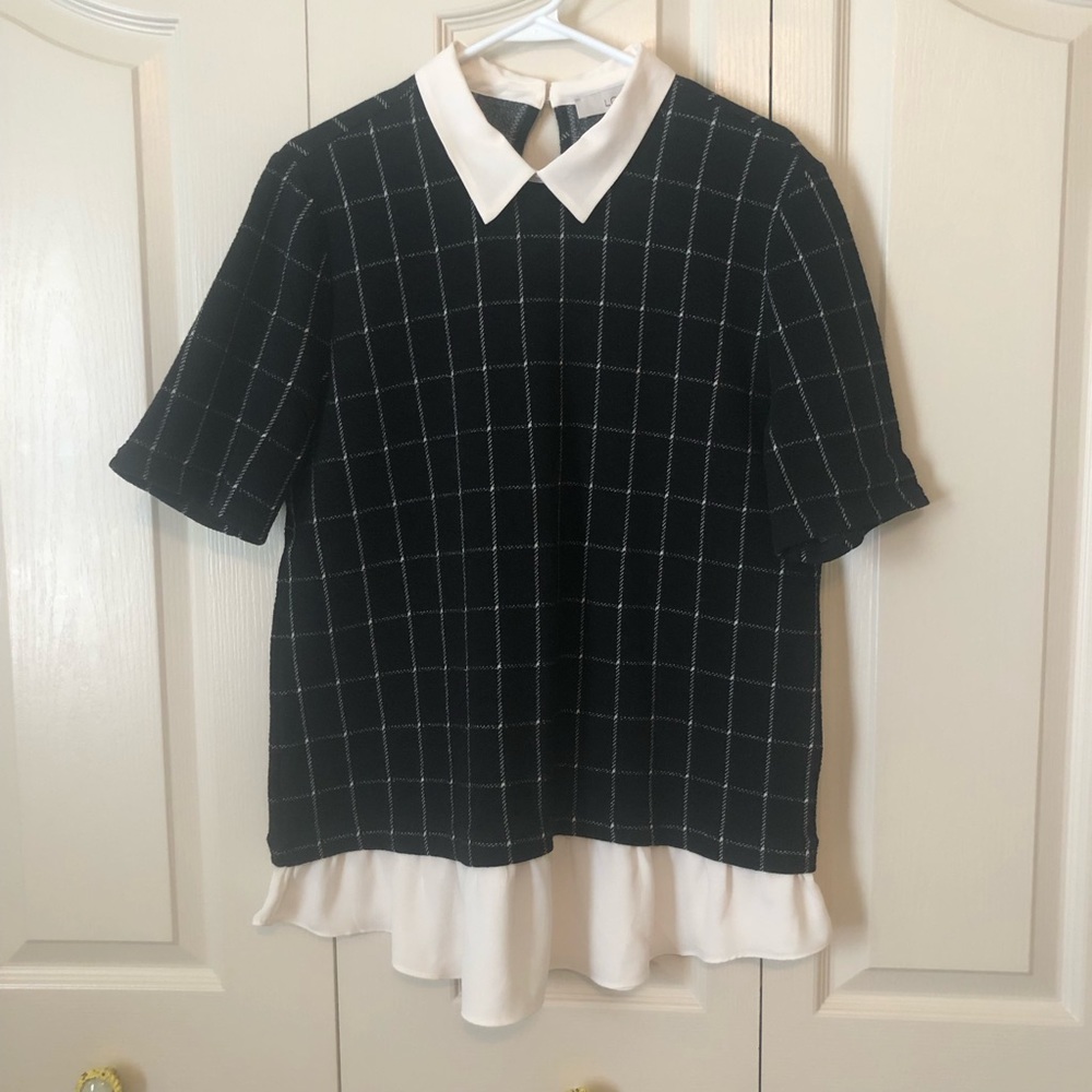 Loft Plaid Top